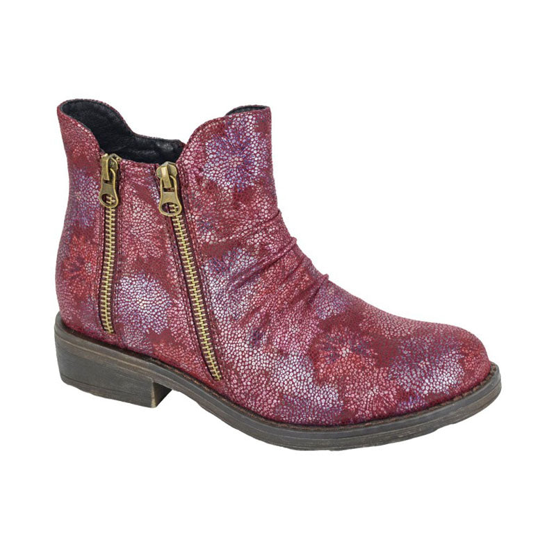 Womens Cipriata Boots Burgundy Floral PU