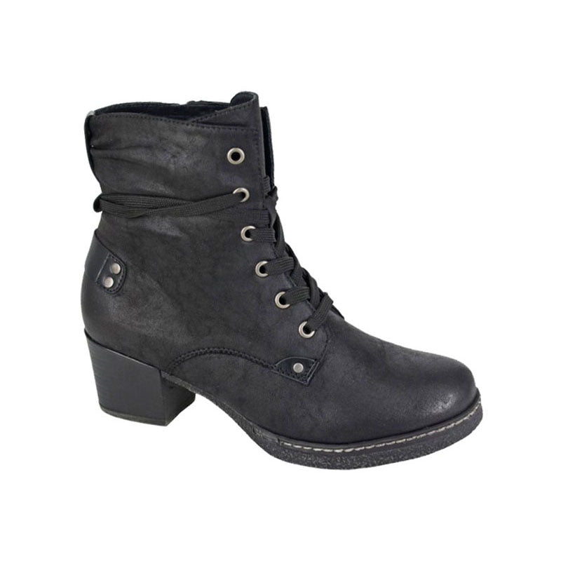 Womens Cipriata Boots Wax Microfibre Black