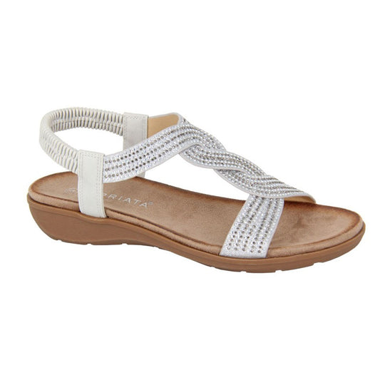 Womens Cipriata JOSETTA Sling-back Sandals Silver