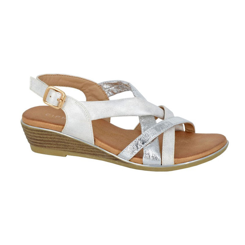 Womens Cipriata QUARTA Sling-back Sandals Silver