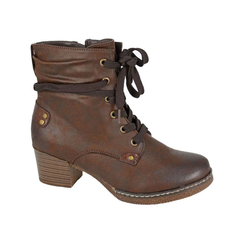 Womens Cipriata Wax Microfibre Boots Brown