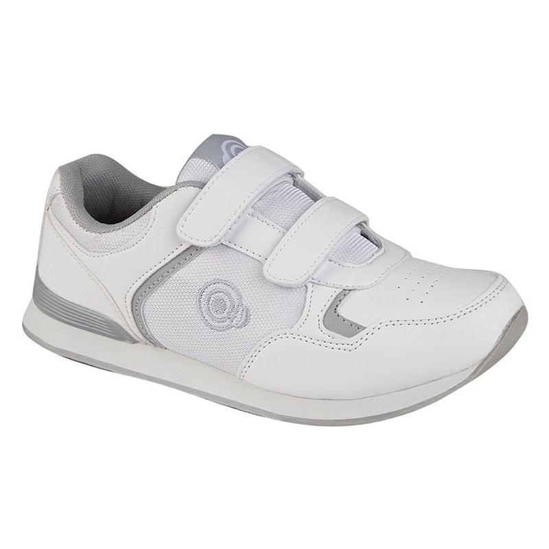 Womens Dek LADY SKIPPER Trainer Style Bowling Shoe Touch-Fasten White