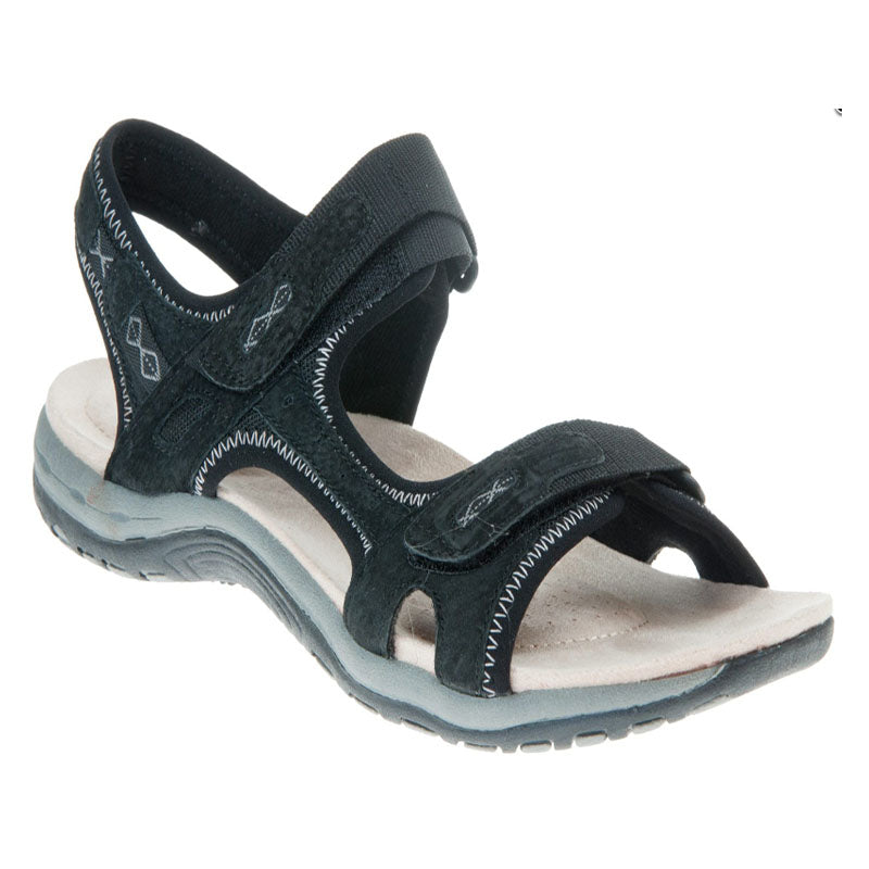 Womens Free Spirit Frisco Walking Sandals Black brookfield comfort