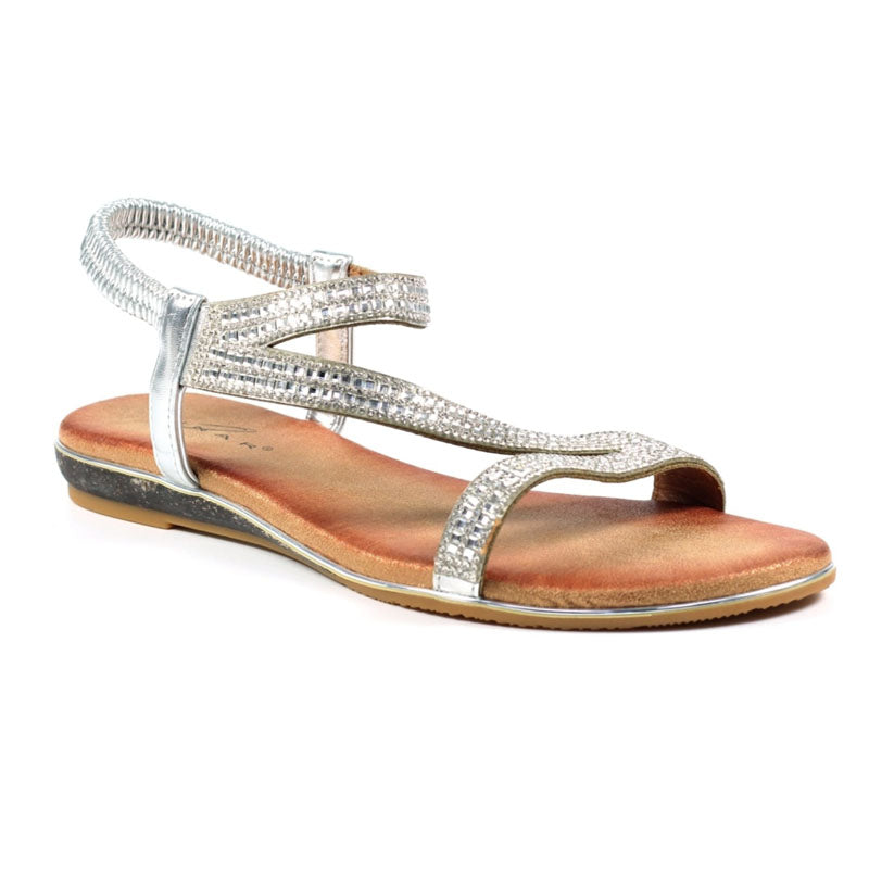 Womens Lunar Blaise II Sandals Silver brookfield comfort