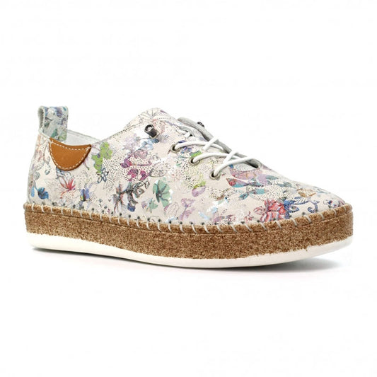 Womens Lunar Pump Shoes White Floral