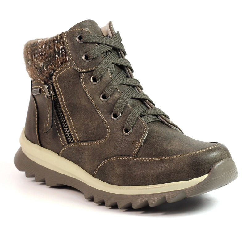 Womens Lunar Waterproof Zip Boots Taupe