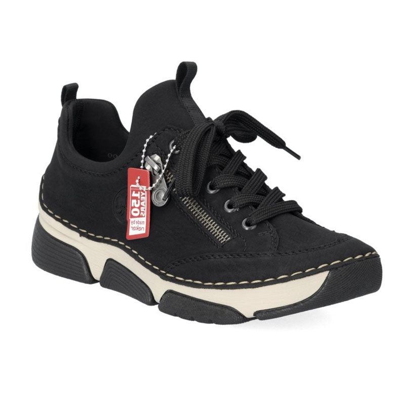 Womens Rieker Elasticated Shoes Black