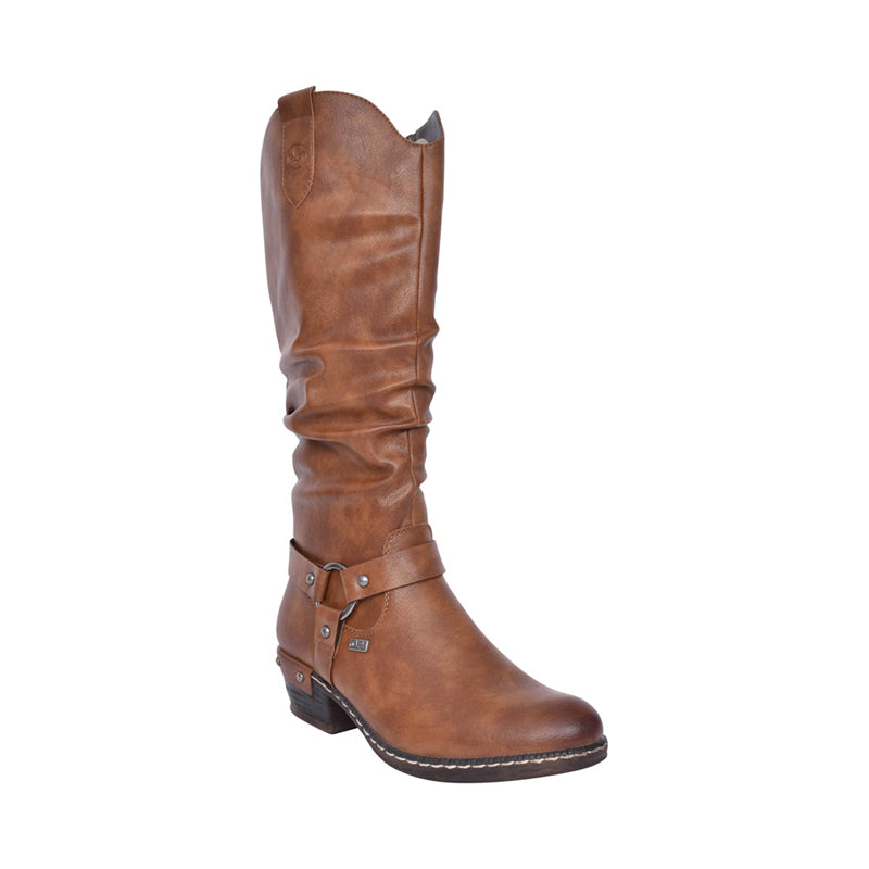 Womens Rieker Knee High Boots Brown