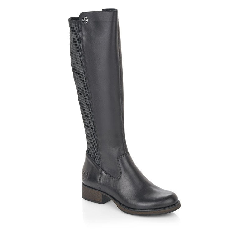 Womens Rieker Long Boots Black