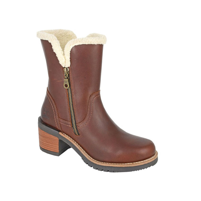 Womens Woodland Leather Boots Brown