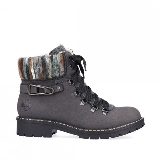 Womens Rieker Ankle Boots Grey