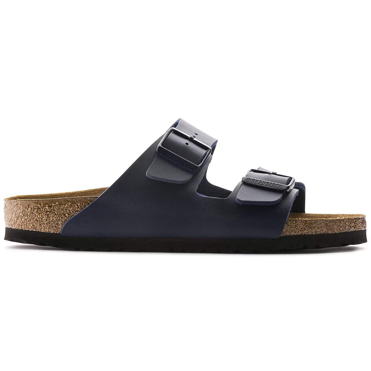 Birkenstock Arizona Two-Strap Birko-Flor Sandals Blue Regular Fit – side view