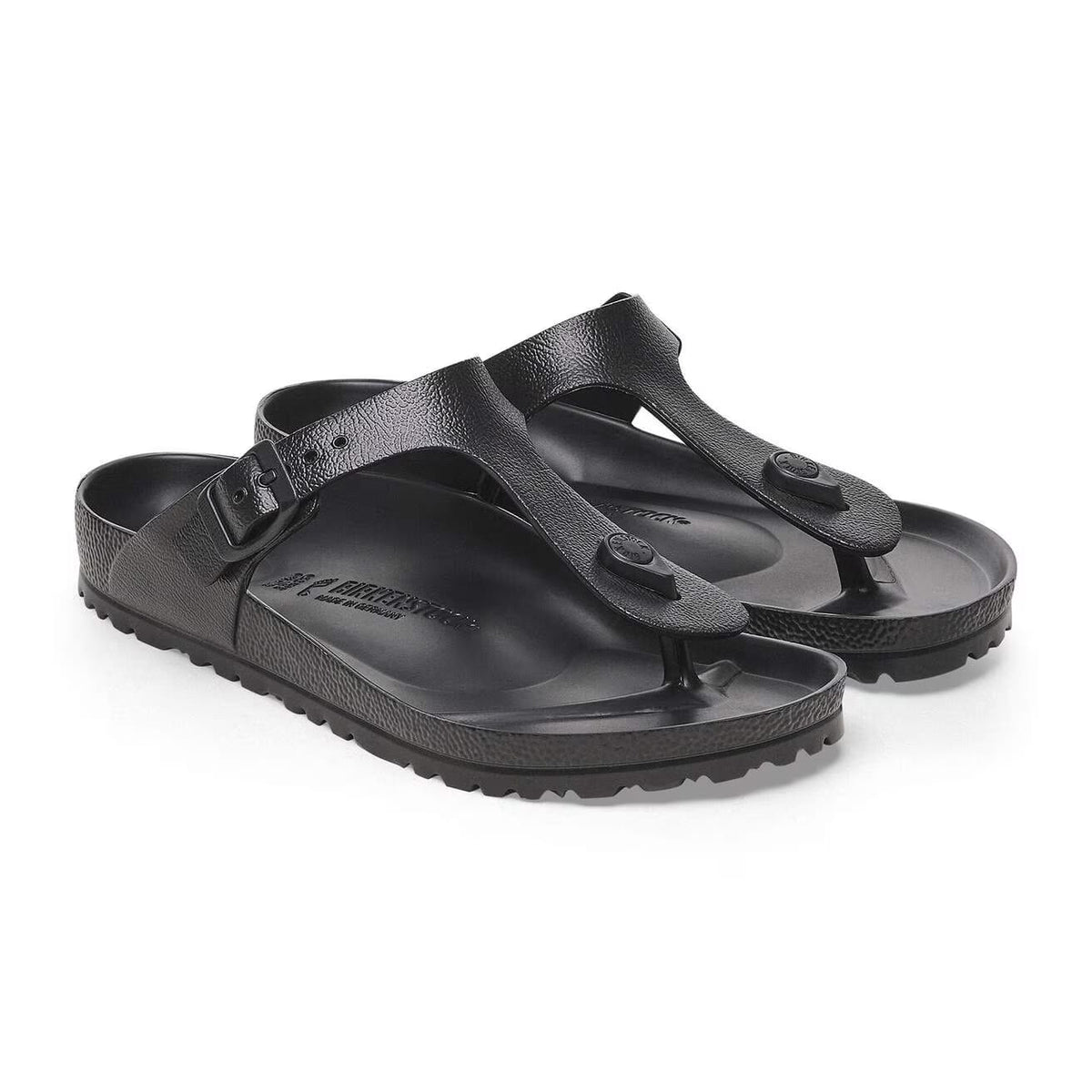 Birkenstock Gizeh EVA Sandals Black Regular Fit – pair view