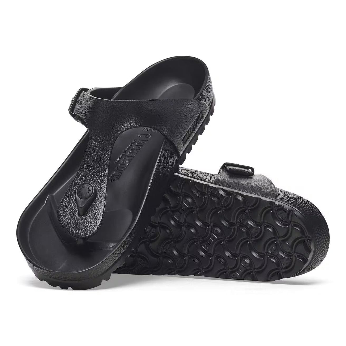 Birkenstock Gizeh EVA Sandals Black Regular Fit – sole view