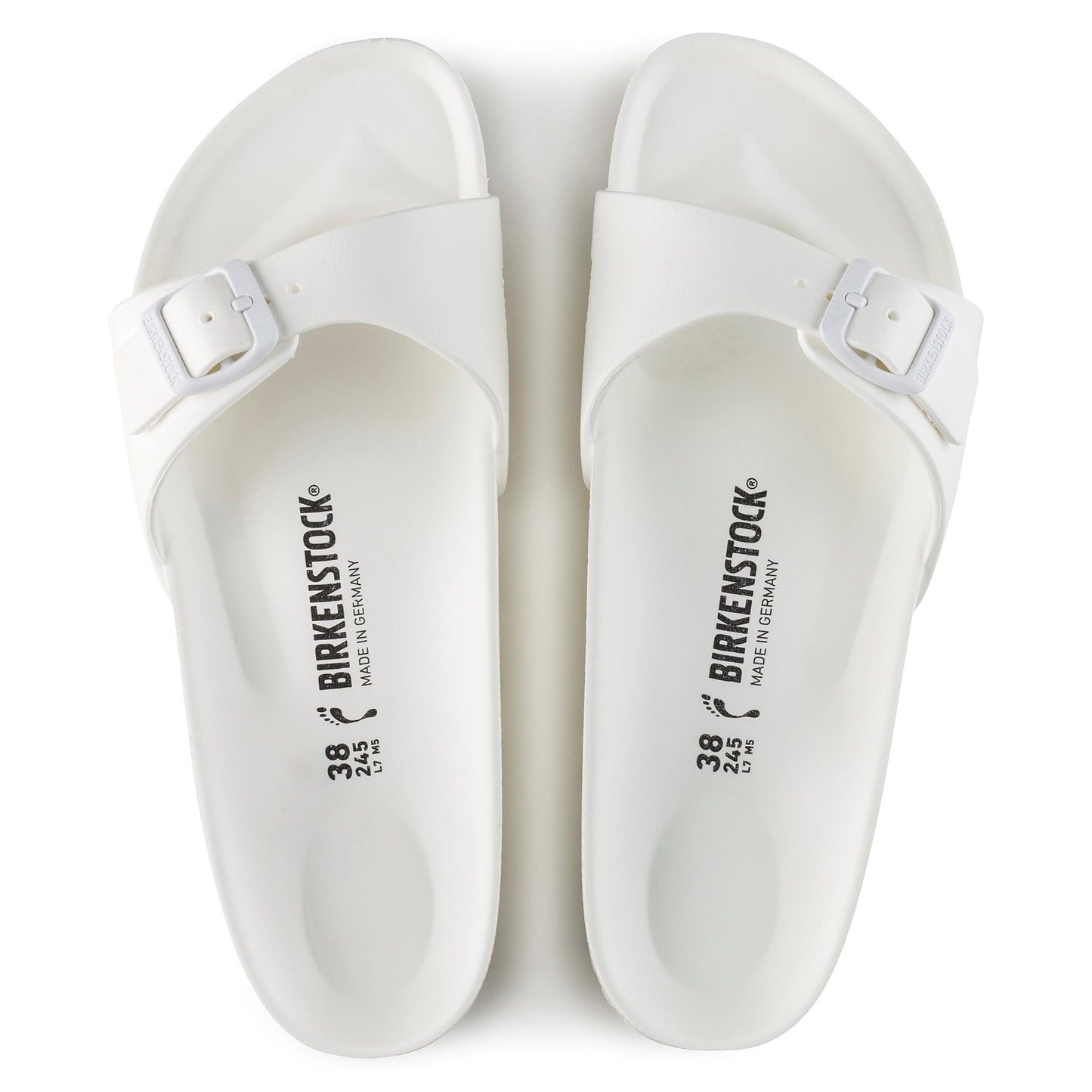 Birkenstock Madrid EVA Sandals White Narrow Fit