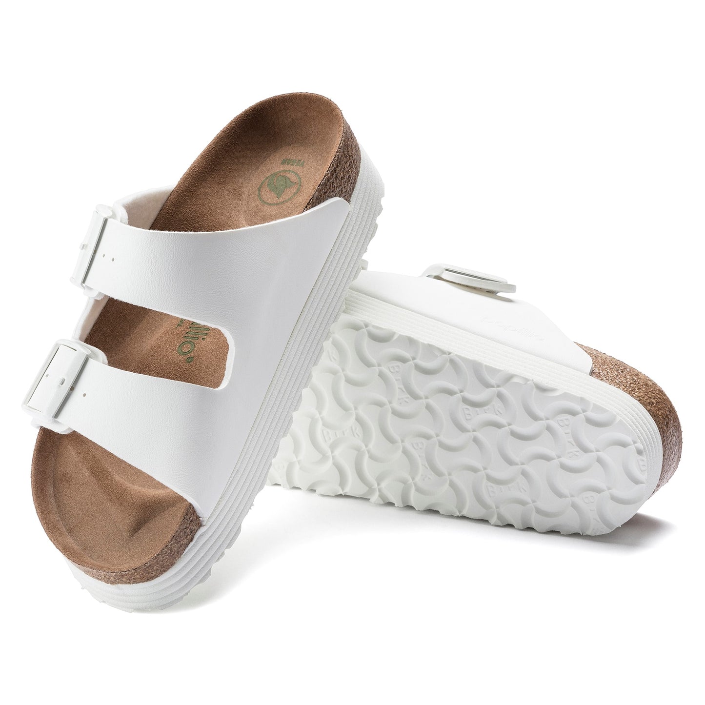 Womens Birkenstock Papillio Sandals White Narrow Fit Vegan