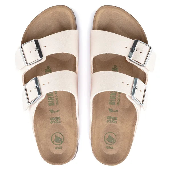 Birkenstock Arizona Two-Strap Birko-Flor Sandals Vegan Light Rose Narrow Fit