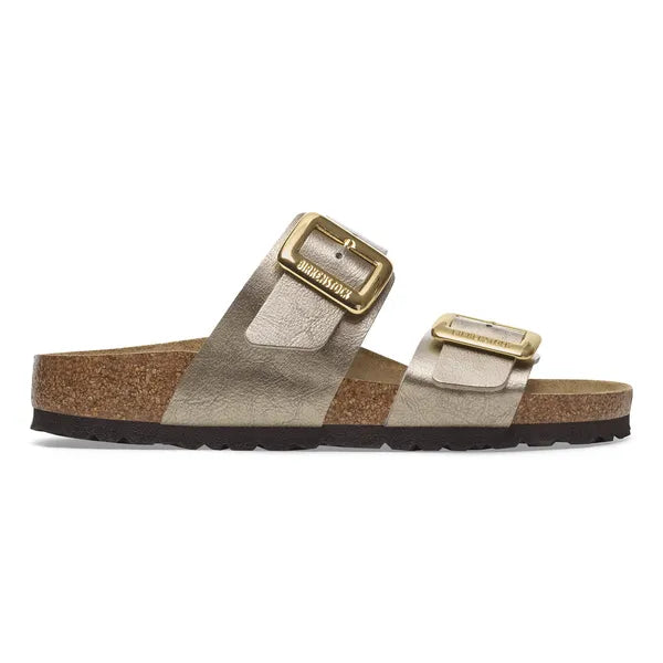 Birkenstock Sydney Cushion Buckle Sandals Taupe Regular Fit