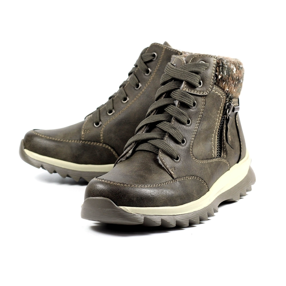 Womens Lunar Waterproof Zip Boots Taupe