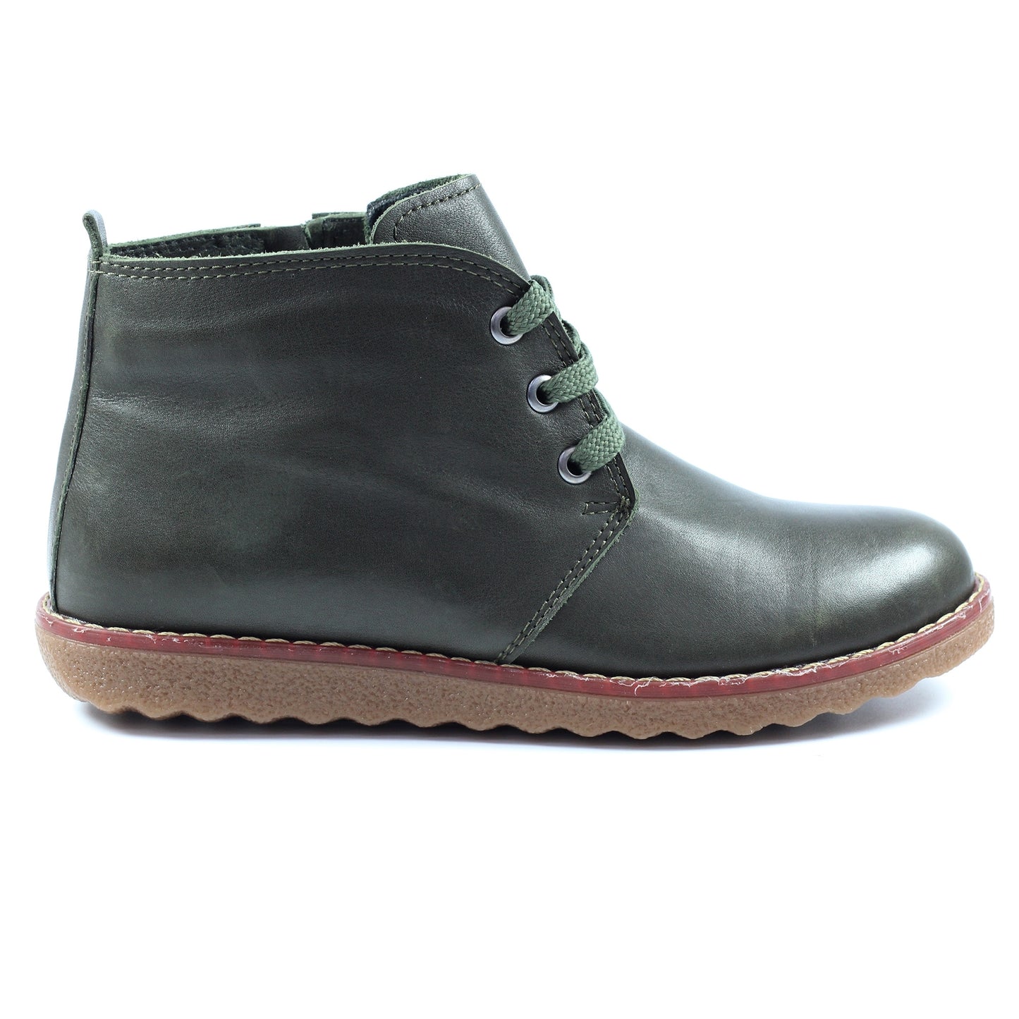 Womens Lunar Leather Ankle Boots Green