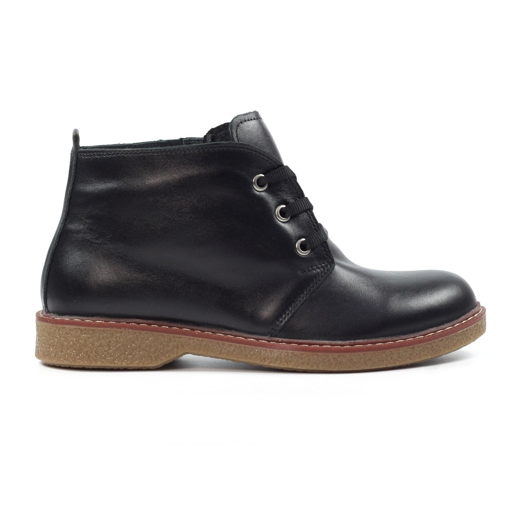 Womens Lunar Leather Ankle Boots Black