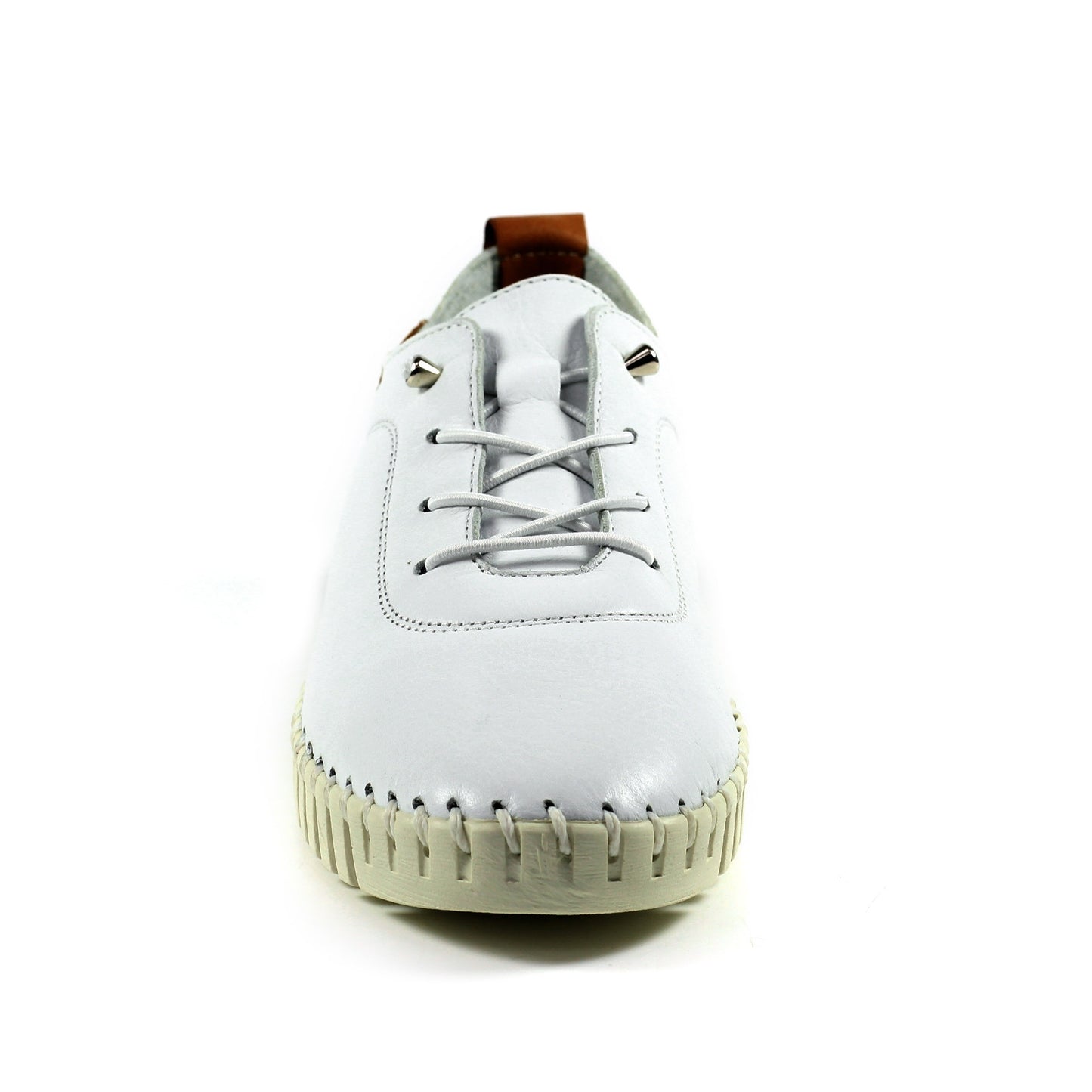 Womens Lunar Flamborough White Leather Shoes White