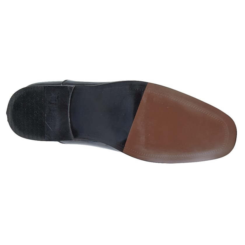 Mens Goor Smart Patent Oxford Tie Tuxedo Dress Shoe Black