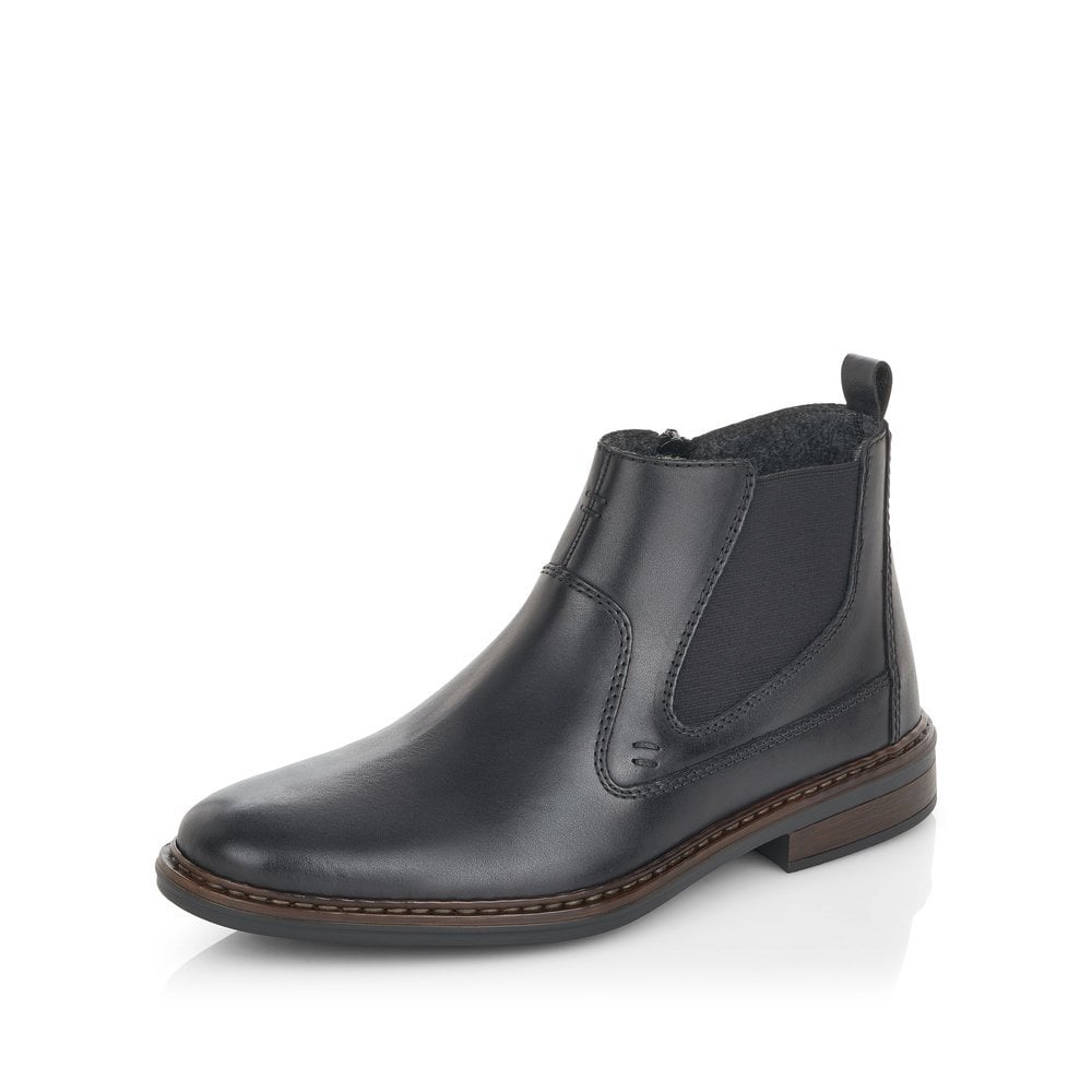 Mens Rieker Extra Wide Boots Black