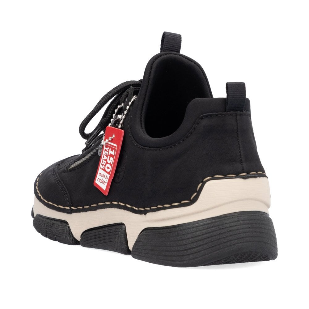 Womens Rieker Elasticated Trainers Black