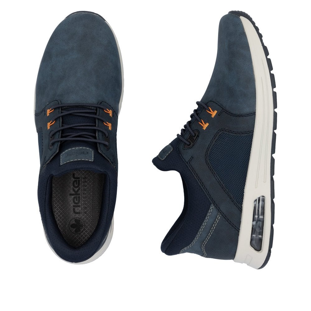 Mens Rieker Elasticated Shoes Blue