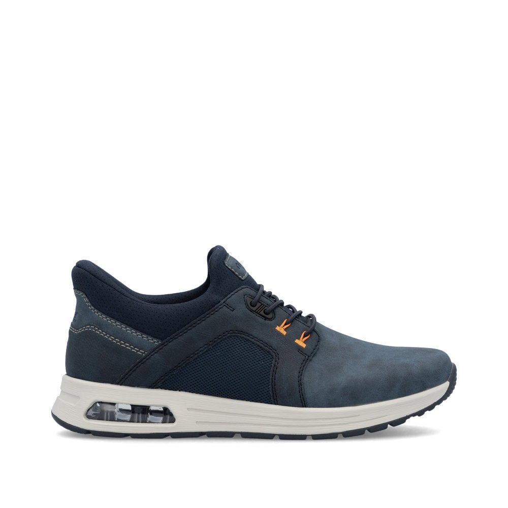 Mens Rieker Elasticated Shoes Blue