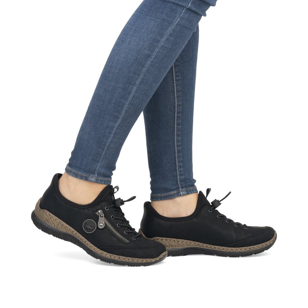 Womens Rieker Shoes Black