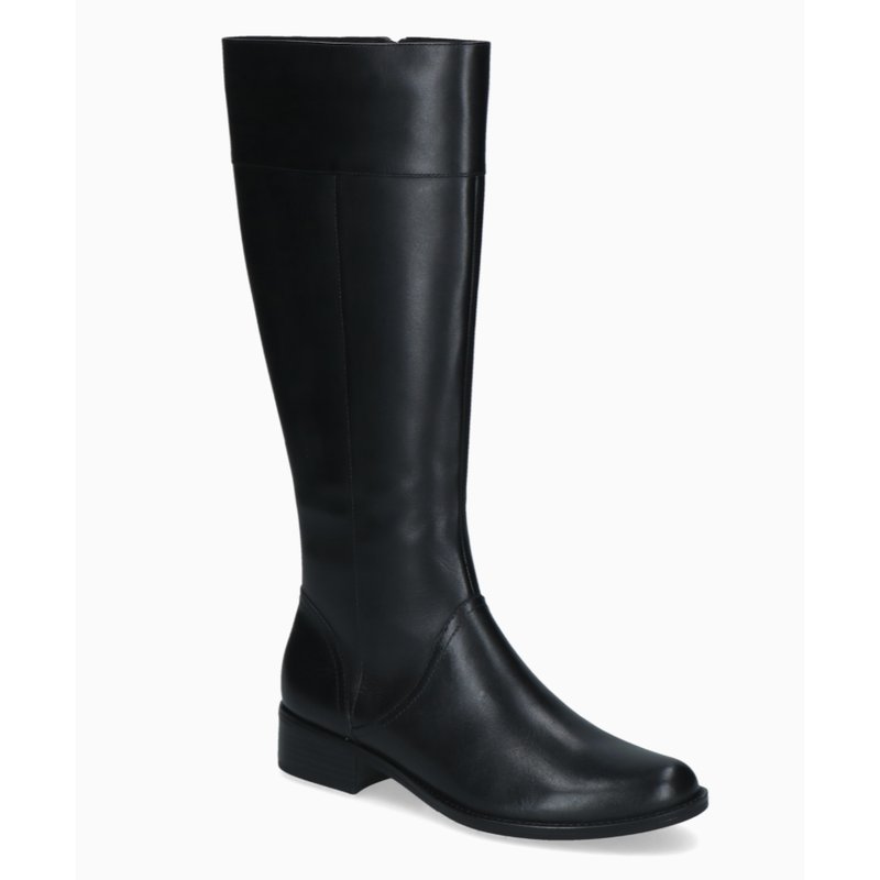Womens Caprice Knee High Boots Black Nappa