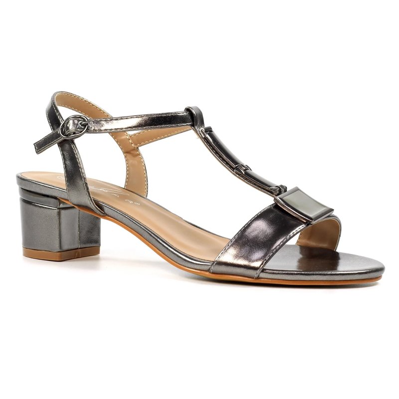Womens Lunar Blaze Sandal Heel T-Bar Pewter