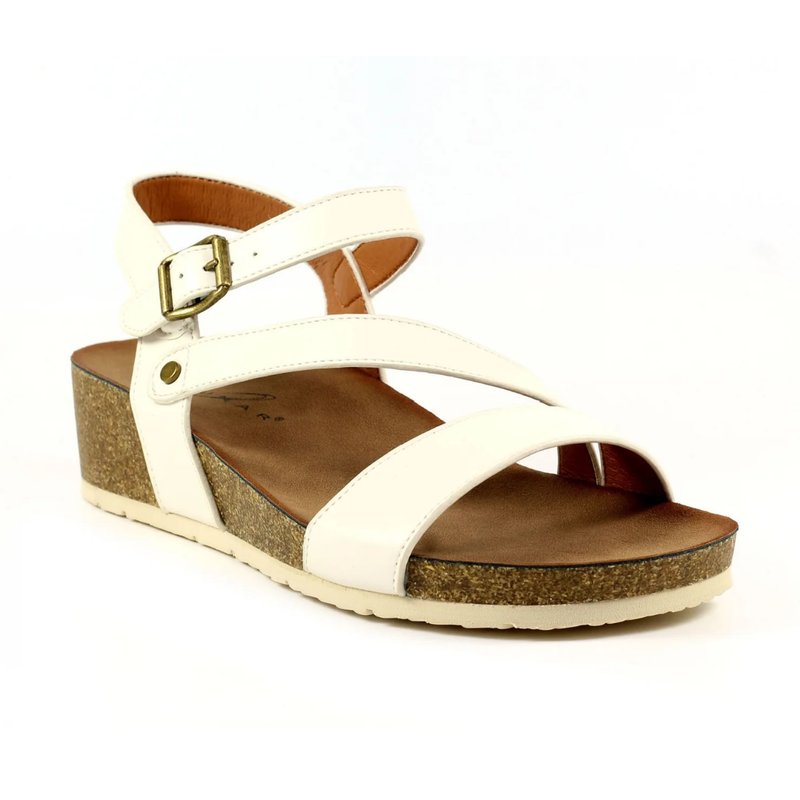 Womens Lunar Cluster Wedge Sandals White