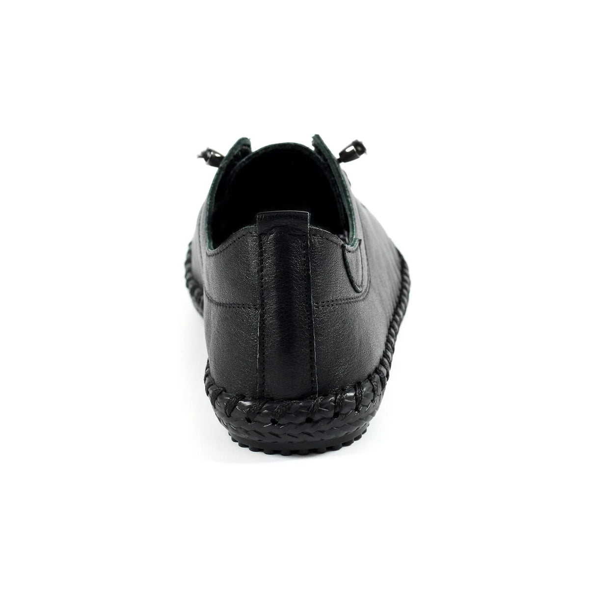 Womens Lunar St Ives Leather Casual Trainer All Black Sole