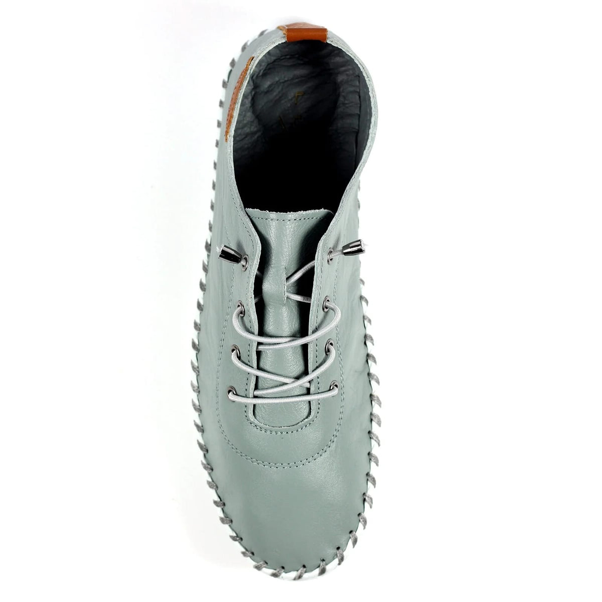 Womens Lunar St-Ives Leather Casual Trainer Grey