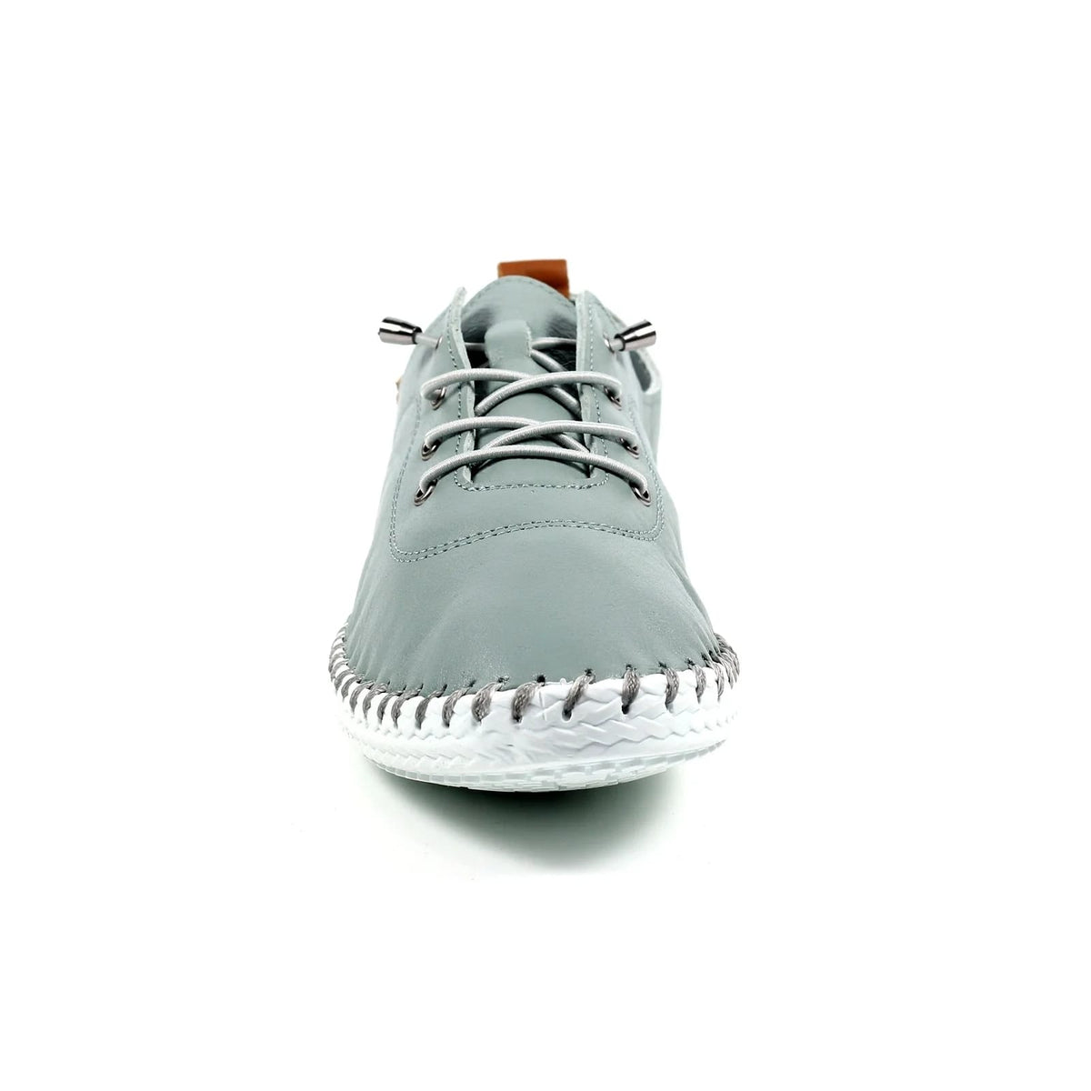 Womens Lunar St-Ives Leather Casual Trainer Grey