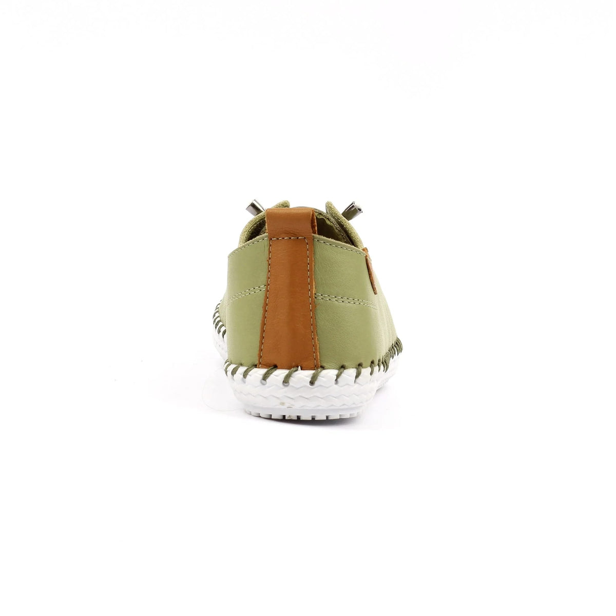 Womens Lunar St Ives Leather Casual Trainer Khaki