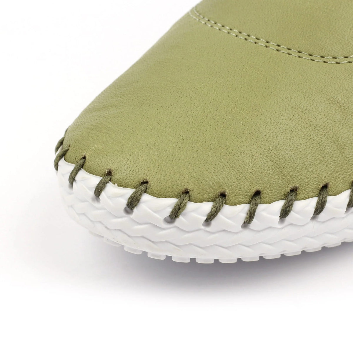 Womens Lunar St Ives Leather Casual Trainer Khaki