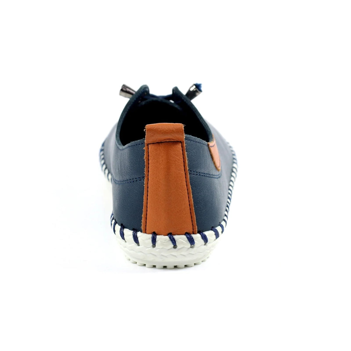 Womens Lunar St Ives Leather Casual Trainer Navy