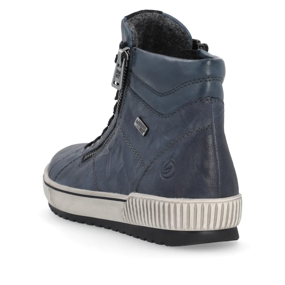 Womens Remonte Fleece Lined Boots Blue