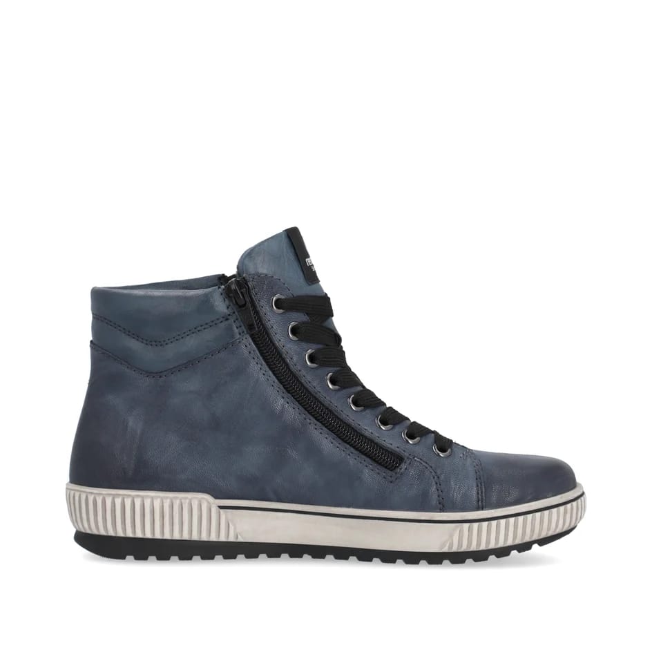 Womens Remonte Fleece Lined Boots Blue