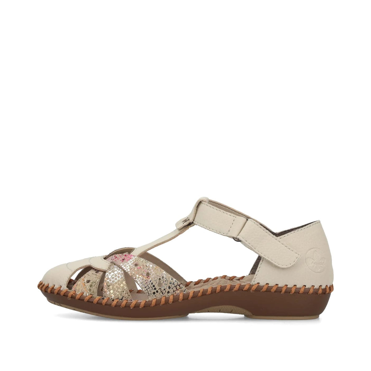 Womens Rieker Closed Toe Sandals Beige