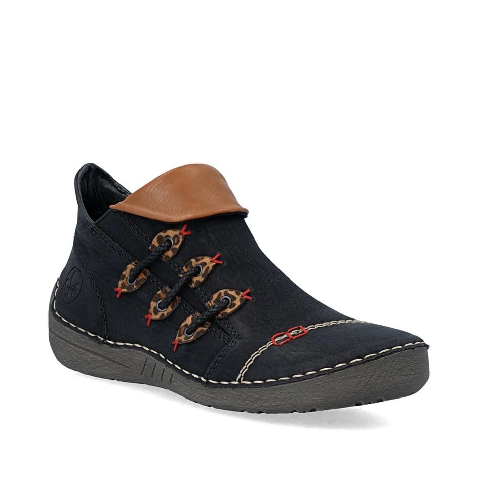 Womens Rieker Fleece Lined Ankle Boots Black