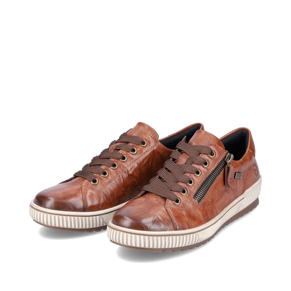 Womens Remonte Zip Shoes Brown
