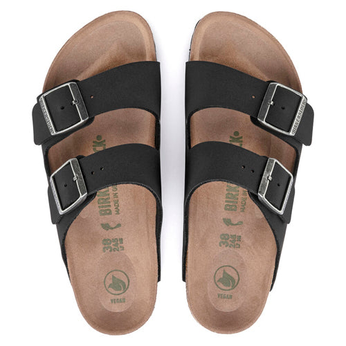 Unisex Birkenstock Arizona Vegan Sandals Black Regular Fit