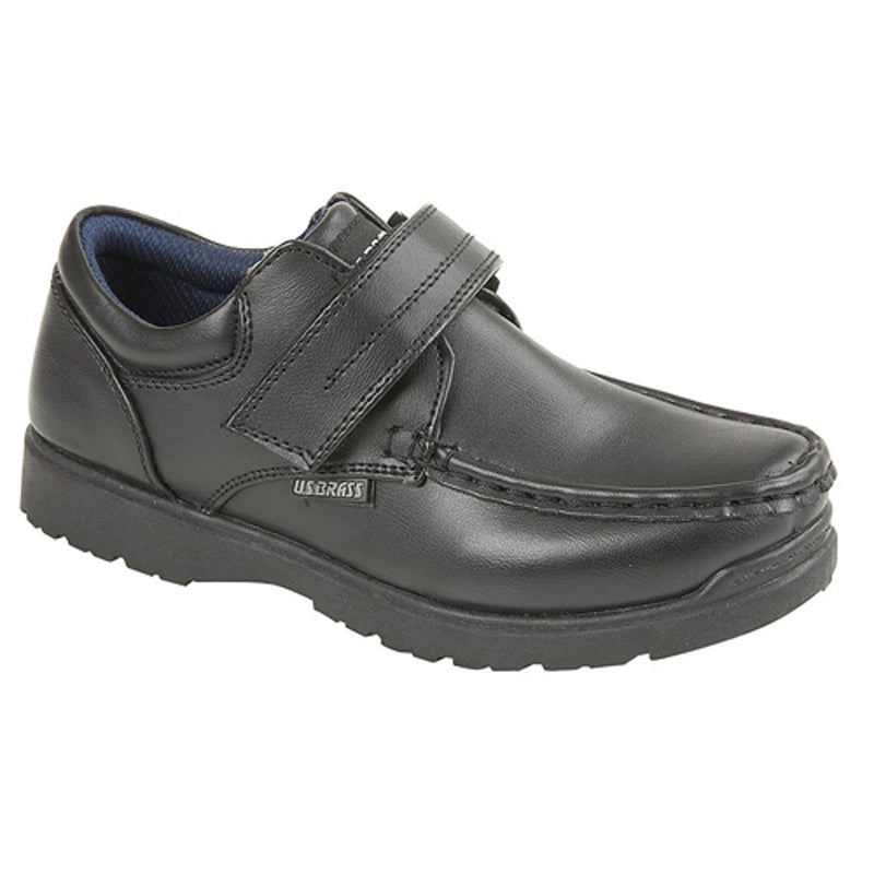 US Brass Boys US Brass Touch Fastening Shoes Black Black