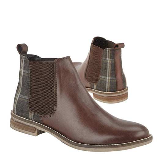 Cipriata Cipriata Zoe Leather/Tweed Ankle Boots Brown Brown