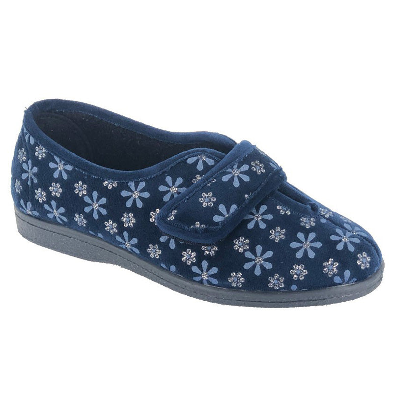 Sleepers Womens Sleepers IVY Touch Fastening Slippe Navy Navy